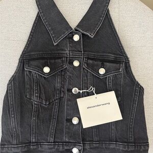 Alexander Wang  Denim
Halter Top 'Grey Aged'